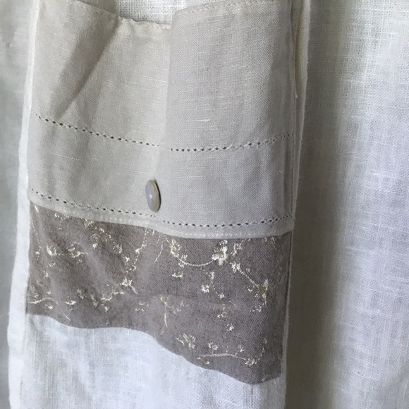 Sweet Jessie Linen 100% midi dress Sz S - Picture 10 of 11